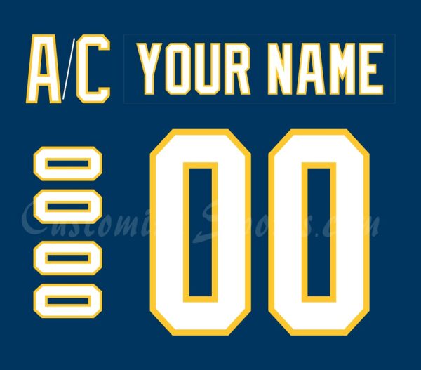 Hartford Wolfpack Customized Number Kit For 50th anniversary Jersey