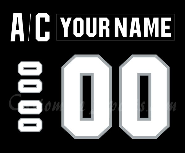 IIHF Team New Zealand Customized Number Kit for 2001-2002 Away Jersey
