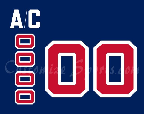 IIHF Team USA Customized Number Kit for 2004 World Cup of Hockey Blue Jersey