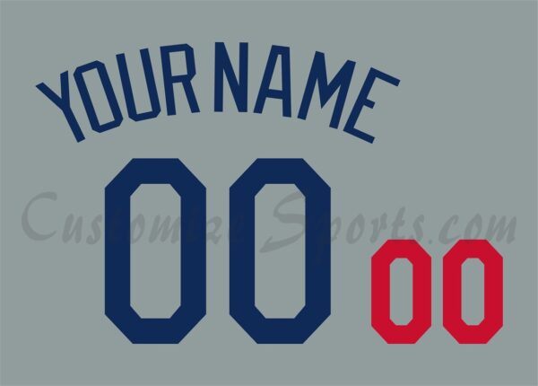 Baseball Los Angeles Dodgers Customized Number Kit For 2025-Present Road Jersey