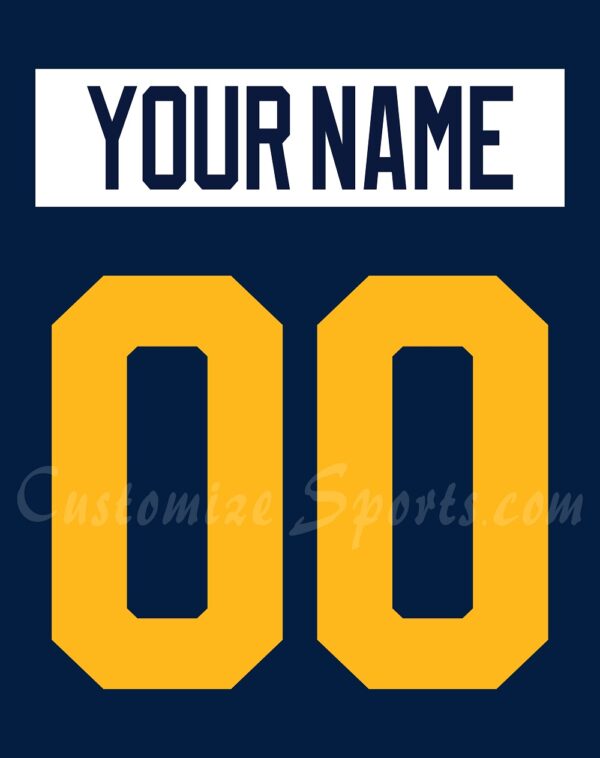 St Louis Blues Customized Number Kit For 2021 Navy Practice Jersey