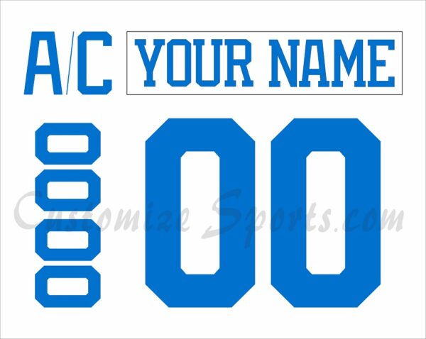 St Louis Blues Customized Number Kit For 2025-Present Away Jersey