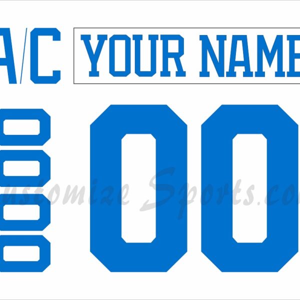 St Louis Blues Customized Number Kit For 2025-Present Away Jersey