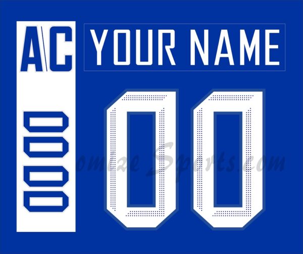 IIHF Team Slovakia Customized Number Kit For 2019 Blue Hockey Jersey