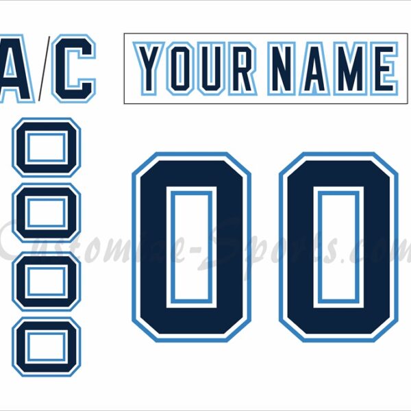 NCAA University of Maine Customized Number Kit For 2017-Present White Hockey Jersey