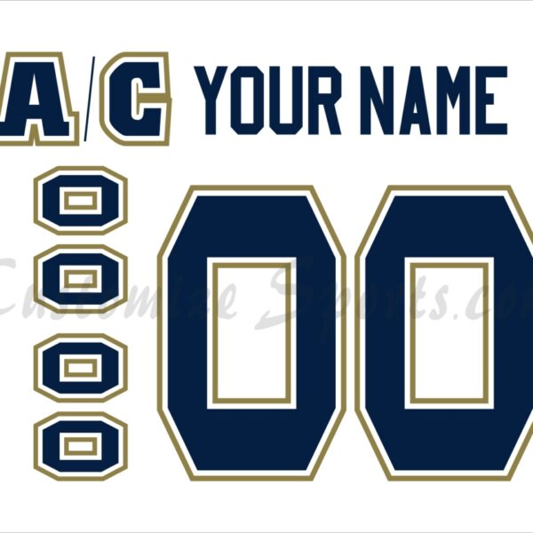 Adirondack Frostbite Customized Number Kit for 2004-2005 White Jersey