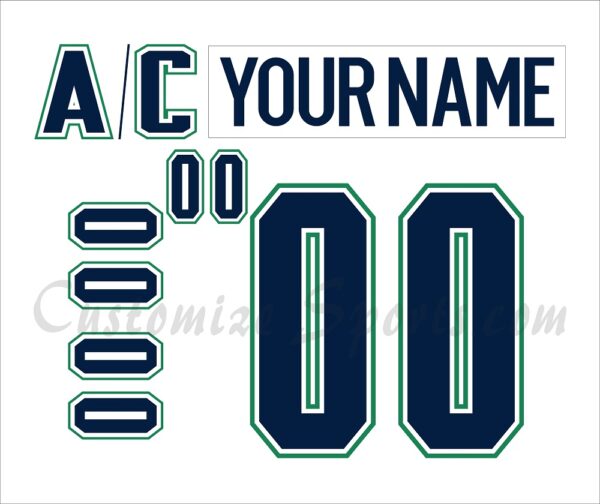 Florida Everblades Customized Number Kit for 2009-2010 Home Jersey