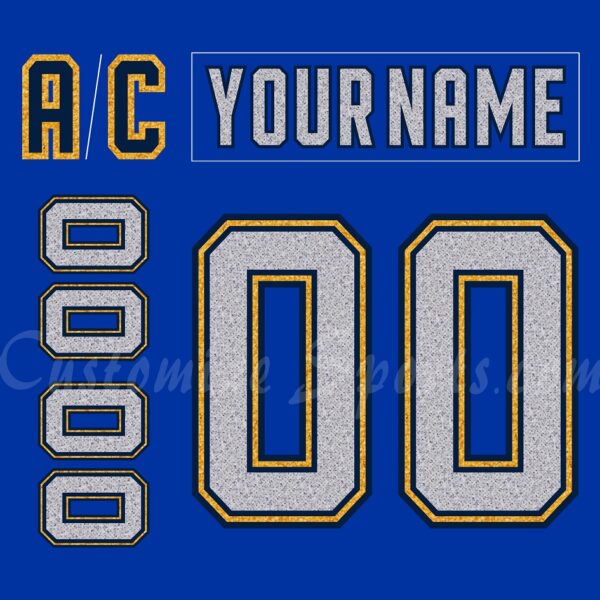 Henderson Silver Knights Customized Number Kit for 2023-2024 Nevada Day Jersey