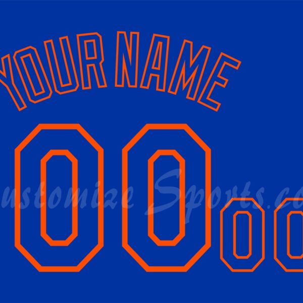 Baseball New York Mets Customized Number Kit for 2025 Spring training Jersey