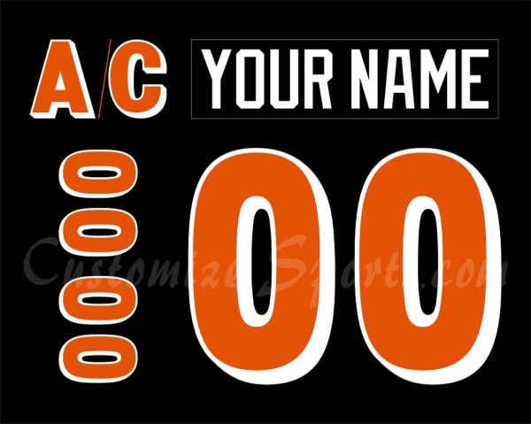San Diego Gulls Customized Number Kit For 2000-2004 Away Jersey