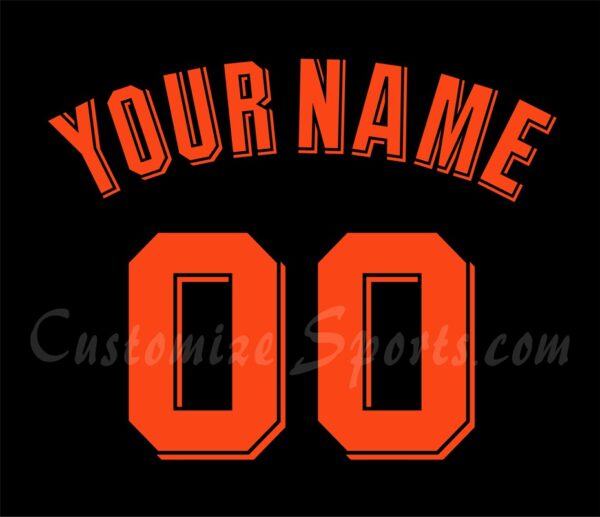 Baseball San Francisco Giants Customized Number Kit For 2023 Spring Training Jersey