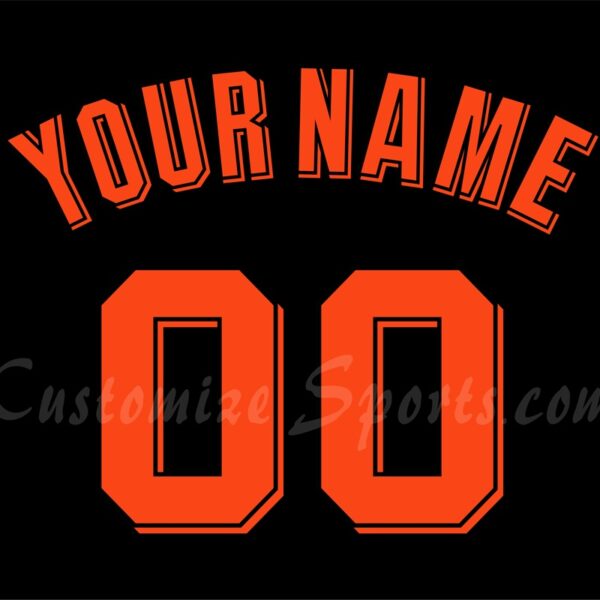 Baseball San Francisco Giants Customized Number Kit For 2023 Spring Training Jersey