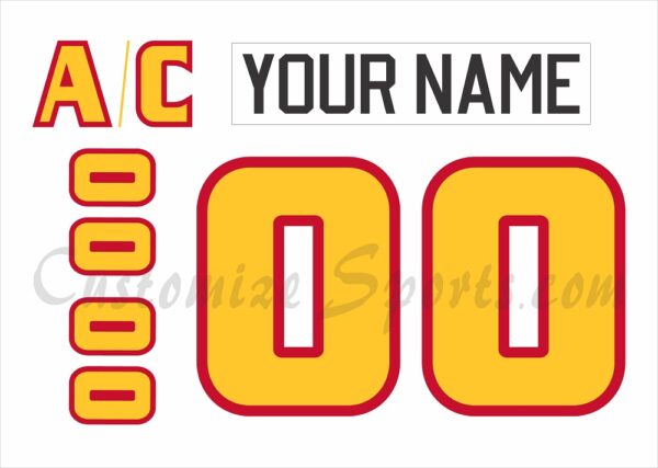 Topeka Scarecrows Customized Number Kit For 1999-2000 White Jersey