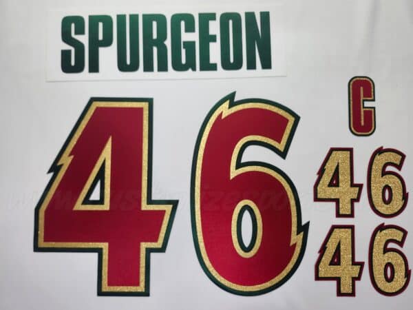 Minnesota Wild Customized Number Kit For 2025-2026 25th Anniversary Jersey - Image 2