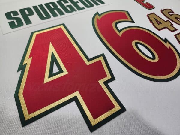 Minnesota Wild Customized Number Kit For 2025-2026 25th Anniversary Jersey - Image 5
