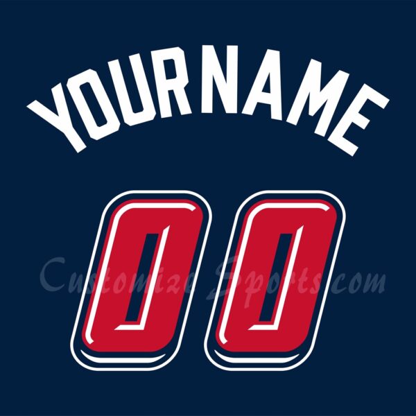 Baseball Atlanta Braves Customized Number Kit for 2025 Speedway Classic Jersey