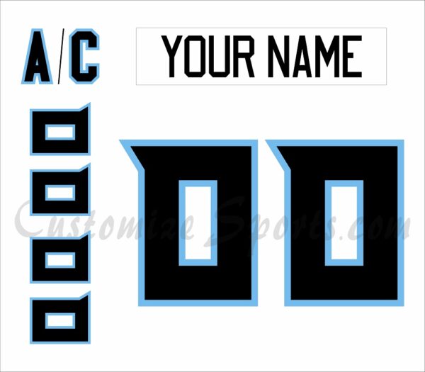 Macon Mayhem Customized Number Kit for 2024-Present Away Jersey