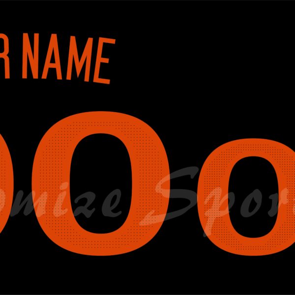 Basketball Miami Hurricanes Customized Number Kit for 2022-Present Black Jersey