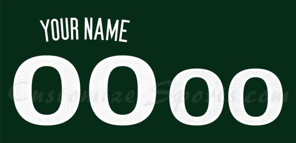 Basketball Miami Hurricanes Customized Number Kit for 2022-Present Green Jersey