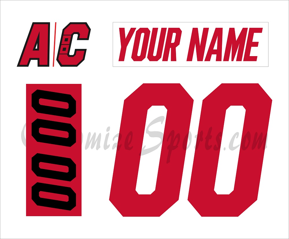 Carolina Hurricanes Customized Number Kit For 2025-Present Away Jersey