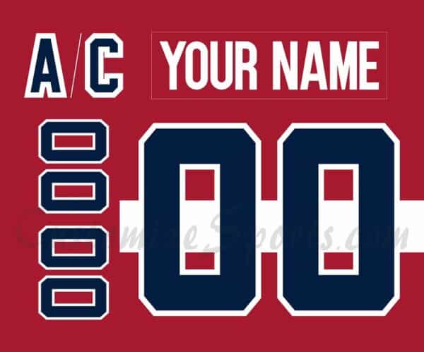 Macon Mayhem Customized Number Kit for 2024-2025 Salute to Service Jersey