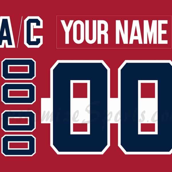Macon Mayhem Customized Number Kit for 2024-2025 Salute to Service Jersey