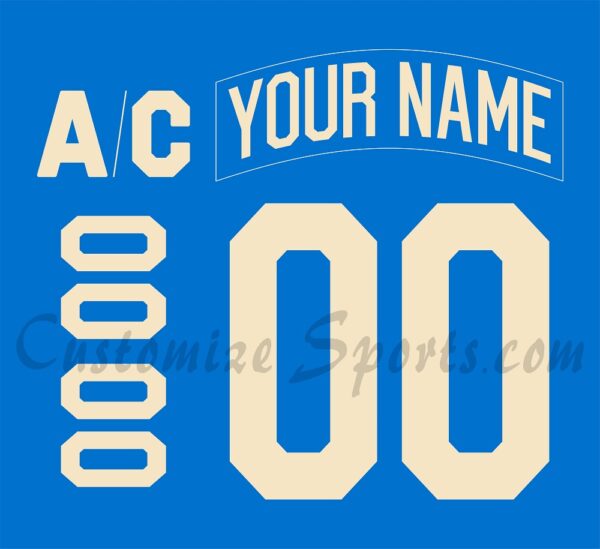 New York Rangers Customized Number Kit For 2025-2026 Centennial Jersey
