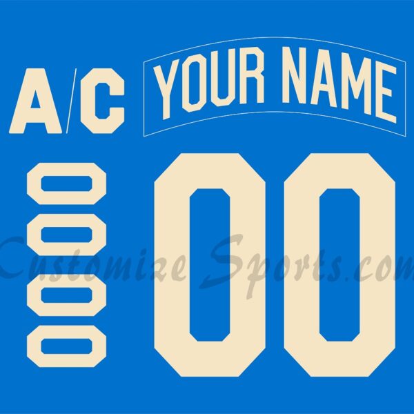 New York Rangers Customized Number Kit For 2025-2026 Centennial Jersey