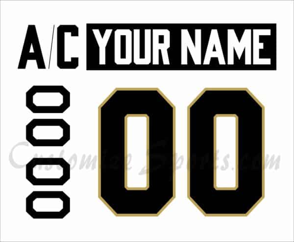 Salt Lake Golden Eagles Customized Number Kit for 1993-1994 White Jersey