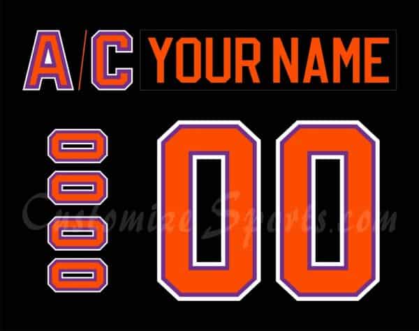 Vancouver Voodoo Customized Number Kit for 1994-1996 Black Jersey