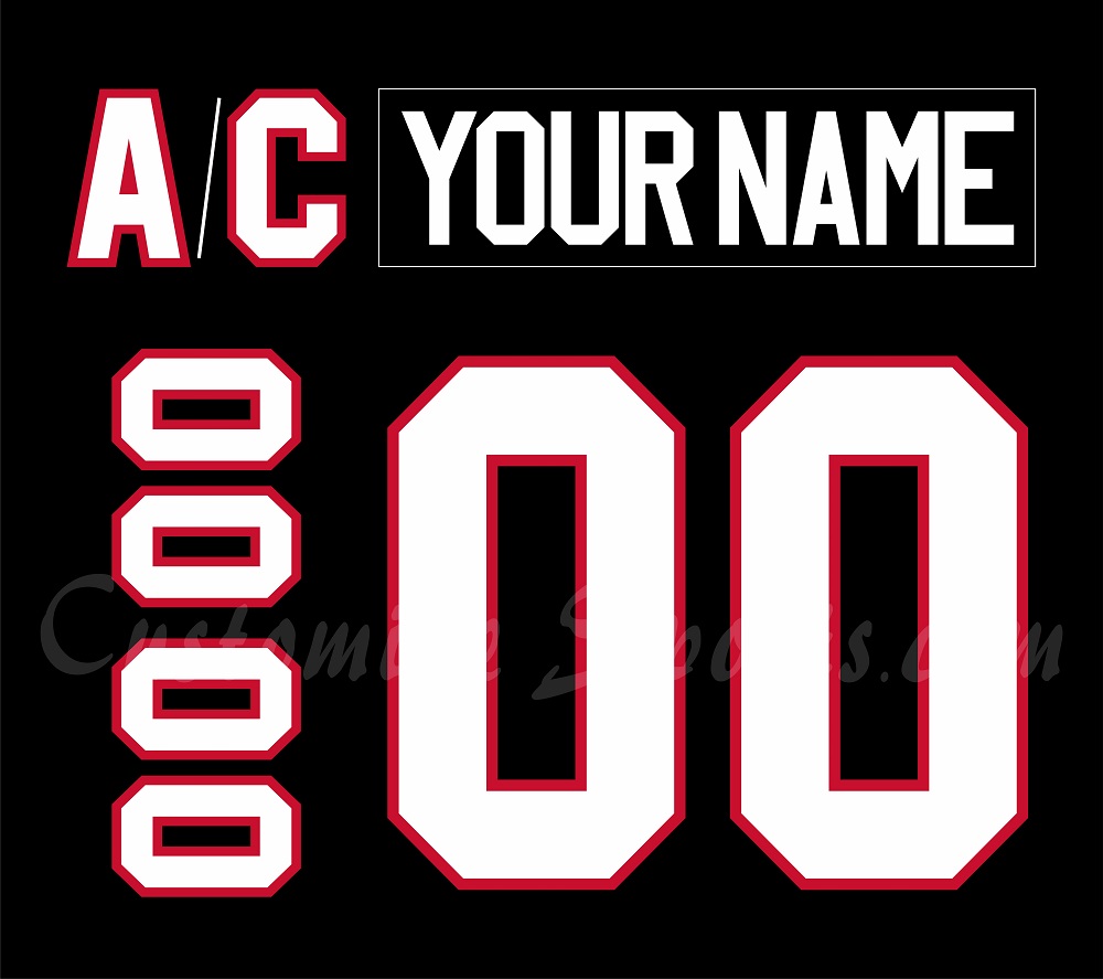 Chicago Blackhawks Customized Number Kit For 2025-2026 Centennial 3rd Jersey